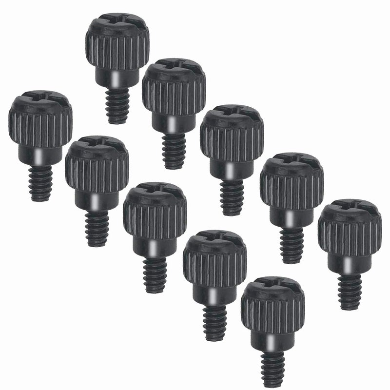 SGTKJSJS 10 x Computer Case Thumbscrews (6-32 Thread) PC Computer Case Fastener Thumb Screws,for Cover/Power Supply/PCI Slots/Hard Drives - Image 1